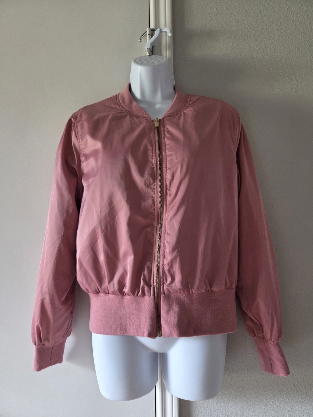Charlotte Russe Pink Bomber Jacket Medium Good